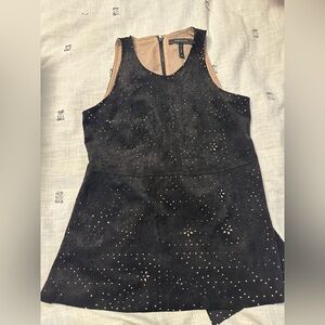 BCBG suede tank top
